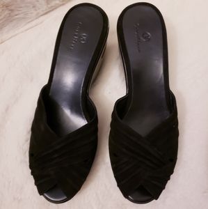 Cole Haan black wedge size 10